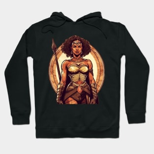 African Queen, Afro Female Warrior, Black History Hoodie